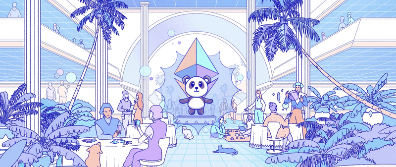 ethereum.org hero हीरो विथ मर्ज पांडा